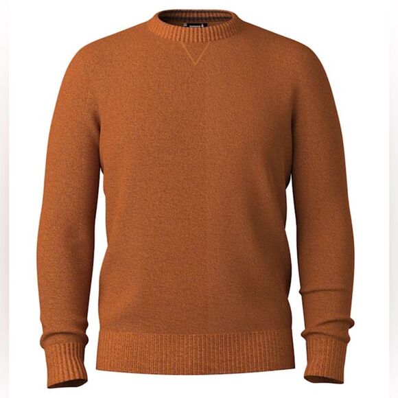 Smartwool Men's Sparwood Crew Sweater Pecan Brown-Squash - Picture 2 of 8